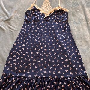 Floral Lace-Trimmed Nightgown